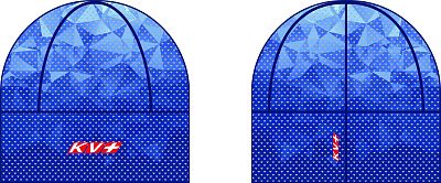 Превью  Шапка лыжная KV+ Premium Blue